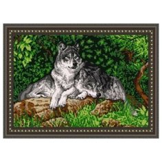 Схема для вышивания бисером Схема для вышивания бисером "Волки" VKA3001 АРТ соло Art Solo