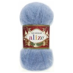 Пряжа Alize Kid Royal 50, 62 % мохер, 38 % полиамид, 50 г, 500 м, 5 шт., 40 голубой