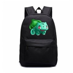 Рюкзак Бульбазавр (Pokemon) черный №4 Noname