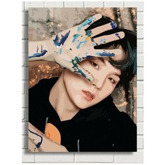 Картина по номерам Музыка BTS (Джимин, Шуга, Намджун) - 7163 В 30x40