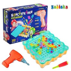 Конструктор винтовой «Конструктики» с подсветкой, 200 деталей Iq Zabiaka