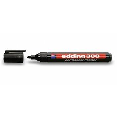 Маркер перманентный EDDING E-300/1 черный 1, 5-3мм, круглый наконечник