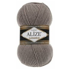 Пряжа Alize Lanagold 0584 (кофе с молоком) 5 шт.