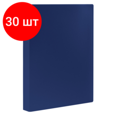 Комплект 30 шт, Папка 80 вкладышей STAFF, синяя, 0.7 мм, 225708