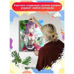 Картина по номерам игра Gensgin Impact Ноэлль - 7791 В 30x40