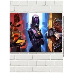 Картина по номерам Игра Mass Effect (Тейн, Лиара, Тали, Миранда, Джек) - 8053 Г 30x40
