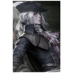 Картина по номерам на холсте игра Bloodborne Леди Мария - 7788 В 60x40