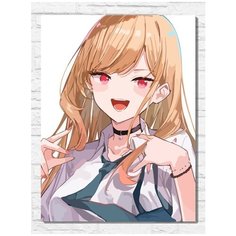 Картина по номерам на холсте аниме любовь с иголочки (Марин Китагава, Kitagawa) - 9310 В 30x40