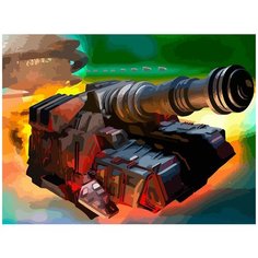 Картина по номерам на холсте настольная игра Звездные империи Star Realms Космос - 6941 Г 30x40