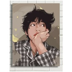 Картина по номерам Музыка BTS Ким Тэхнн - 7510 В 30x40
