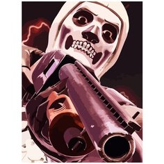 Картина по номерам на холсте Игра Fortnite Фортнайт 5600 30x40