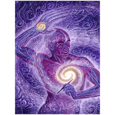 Картина по номерам на холсте эзотерика души тела космоса провидения таинств йога - 1668 30X40