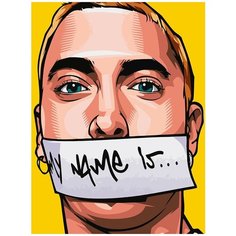 Картина по номерам на холсте Музыка Eminem Эминем - 6294 В 30x40