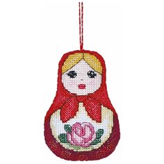 Набор для вышивания "Игрушка-Матрешка", 7x10 см, PANNA