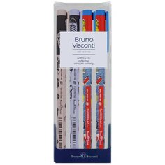 Набор из 4-Х ручек "FunWrite. Кеды" шариковых 0,5 ММ. синяя, Арт. 20-0212-4/14 Bruno Visconti