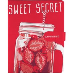 Дневник школьный BrunoVisconti, А5 (168 х 218 мм), "MY REFRESH. клубника" мультиколор 48 л, Арт. 10-158/37