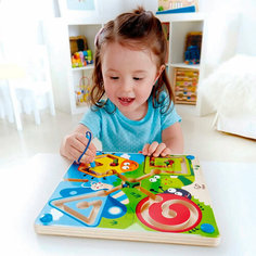 Детский магнитный лабиринт с шариком "Жуки", учим цвета Hape