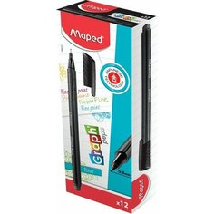 Ручка капиллярная MAPED GRAPH, 0,4мм, черная (12 шт. в упаковке)
