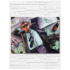 Картина по номерам на холсте игра Grand Theft Auto (GTA 5) V - 9618 Г 30x40