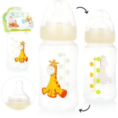 Бутылочка для кормления 240мл. с широким горлышком Baby Line