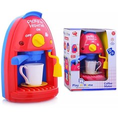 Кофеварка с чашкой игрушечная детская (звук, свет, можно налить воду) / Бытовая техника Oubaoloon QF2905 в коробке