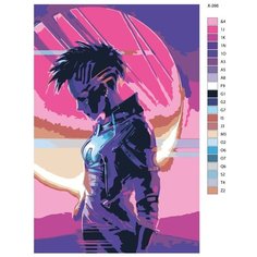 Картина по номерам X-266 "Девушка киборг" 50x70 Brushes Paints