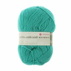 Пряжа Пехорка "Австралийский меринос" - 1 шт, (581-Светлый изумруд), 400м/100г, 95% мериносовая шерсть, 5% акрил