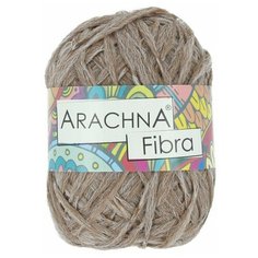 Пряжа для вязания спицами, крючком Arachna Fibra классическая средняя, 100% полиэфир цвет 07 бежевый меланж, 10 шт. по 50 г 200 м