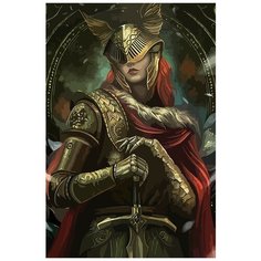 Картина по номерам на холсте игра Elden Eing (Миядзаки) - 8414 В 60x40