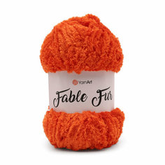 Пряжа для вязания YarnArt Fable Fur, 100г, 100м (100% микрополиэстер) (980 красный), 5 мотков
