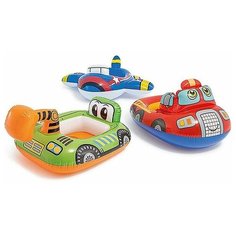 Круг 3 вида Техника (дно с отвер. для ног), 1-2 года Intex