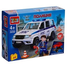 Конструктор «UAZ Patriot полиция», 44 детали ГОРОД МАСТЕРОВ