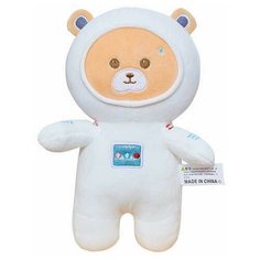 Плюшевая мягкая игрушка Мишка в комбинезоне космонавта 22 см Нет бренда