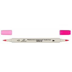 Акварельный маркер-кисть Vista-Artista "Double Tone", перо-кисть, 04 Розовый, 0.8-2 мм