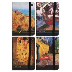 Блокнот А6, 100 листов Megapolis art. "Искусство", твёрдая обложка, , в ассортименте, 1 шт. Bruno Visconti