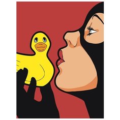 Картина по номерам "Женщина-кошка", 30x40 см, Живопись по Номерам