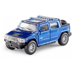 Машинка инерционная Hummer H2 SUT 2005 синяя металл Kinsmart