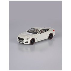 Коллекционная машинка игрушка металлическая BMW M8 GTE для мальчиков масштабная модель 1:24 белый Alexplay