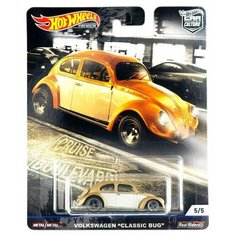 Hot Wheels Premium Car Culture Volkswagen "Classic Bug" редкая коллекционная модель из сета Cruise Boulevard
