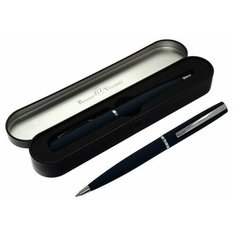 Ручка шариковая поворотная, 1.0 мм, Bruno Visconti PORTOFINO, стержень синий, корпус синий, в металлическом футляре