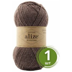 Пряжа Alize Wooltime (Вултайм) - 1 моток Цвет: 240 коричневый 75% шерсть, 25% полиамид, 100г 200м