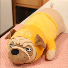Мягкая игрушка Мопс / Игрушка подушка без бренда