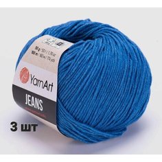 Пряжа YarnArt Jeans Ярнарт джинс Светло-синий (16) 3 мотка 50 г/160 м (45% акрил 55 хлопок)