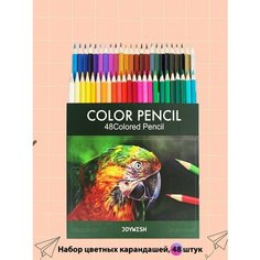 Карандаши цветные для рисования художественные арт. CP020-48 DOLEMIKKI, 48 цветов
