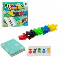 Игра настольная развлекательная обучающая детская крокодилы Crocodile game 777-37 TONGDE
