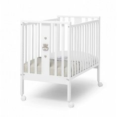 Кроватка Erbesi Charly Mini, Бело-песочный