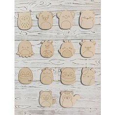 Сквиши набор. Фигурки из дерева. Раскраски. Игрушки. Макс арт