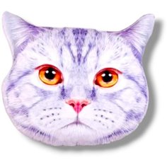 Мягкая игрушка подушка реалистичная фигурная Котик 40х40 китай