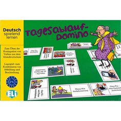 DAS TAGESABLAUF-DOMINO (A1) / Обучающая игра на немецком языке "Ежедневные дела" ELI