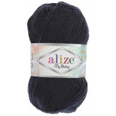 Пряжа Alize My baby темно-синий (58), 100%акрил, 150м, 50г, 1шт